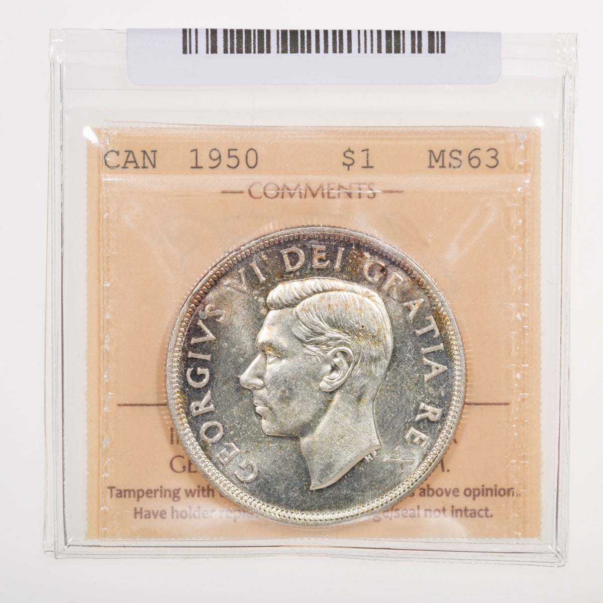 $1 1950 Arnprior ICCS MS-63