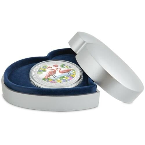 2021 $2 Love is Precious: Flamingos - Pure Silver Coin