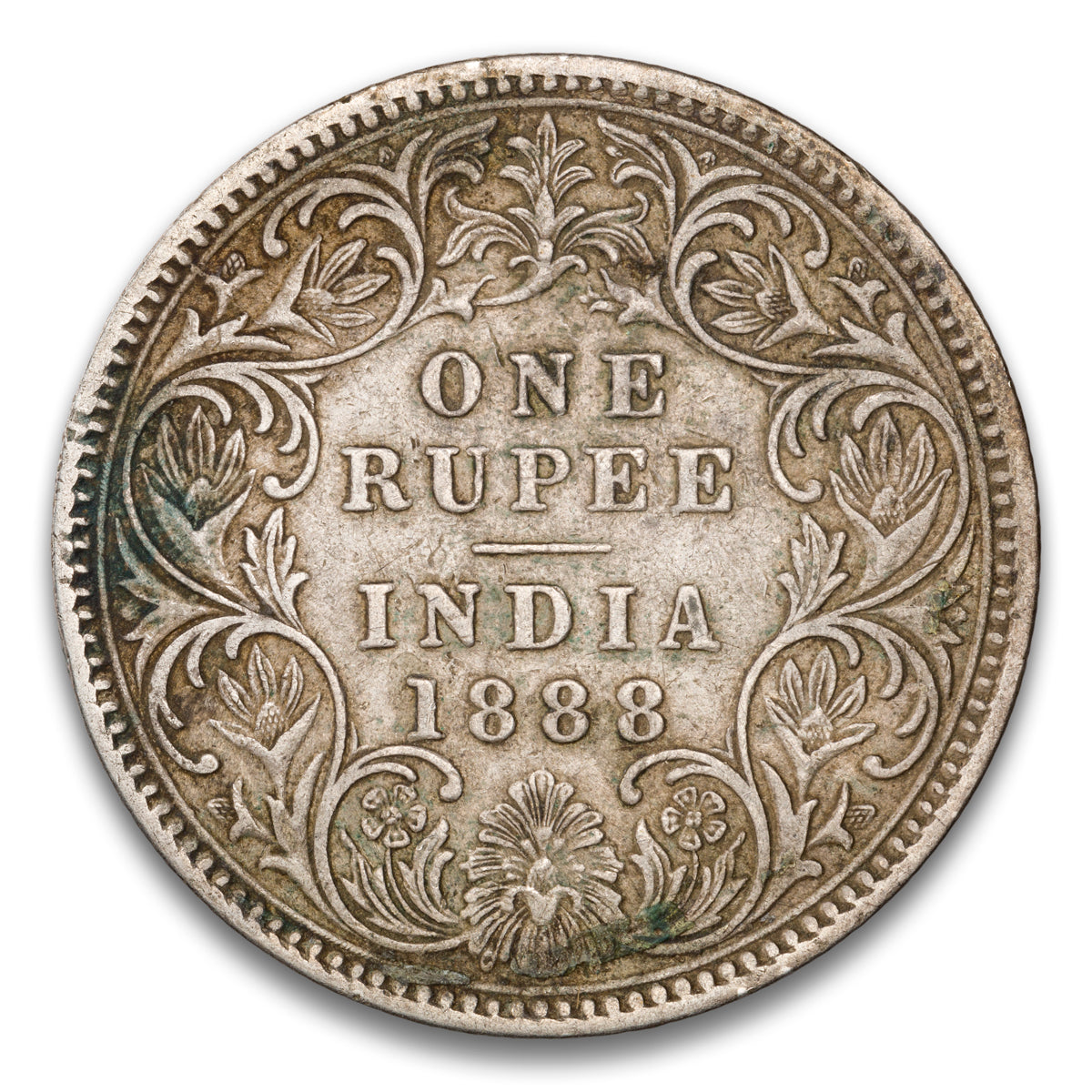 India  Silver 1 Rupee 1888