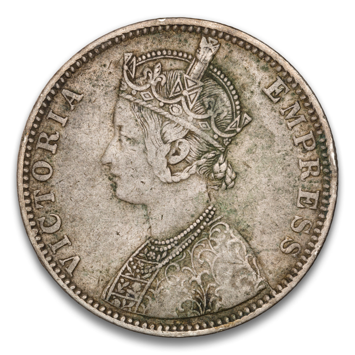India  Silver 1 Rupee 1888