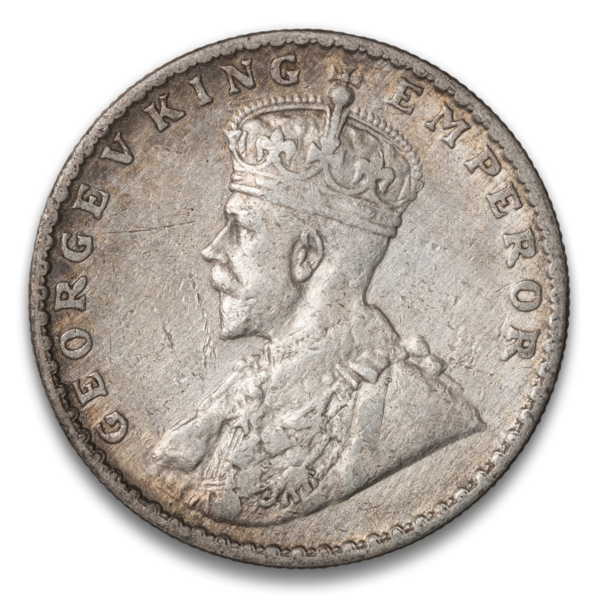 India  Silver 1 Rupee 1912