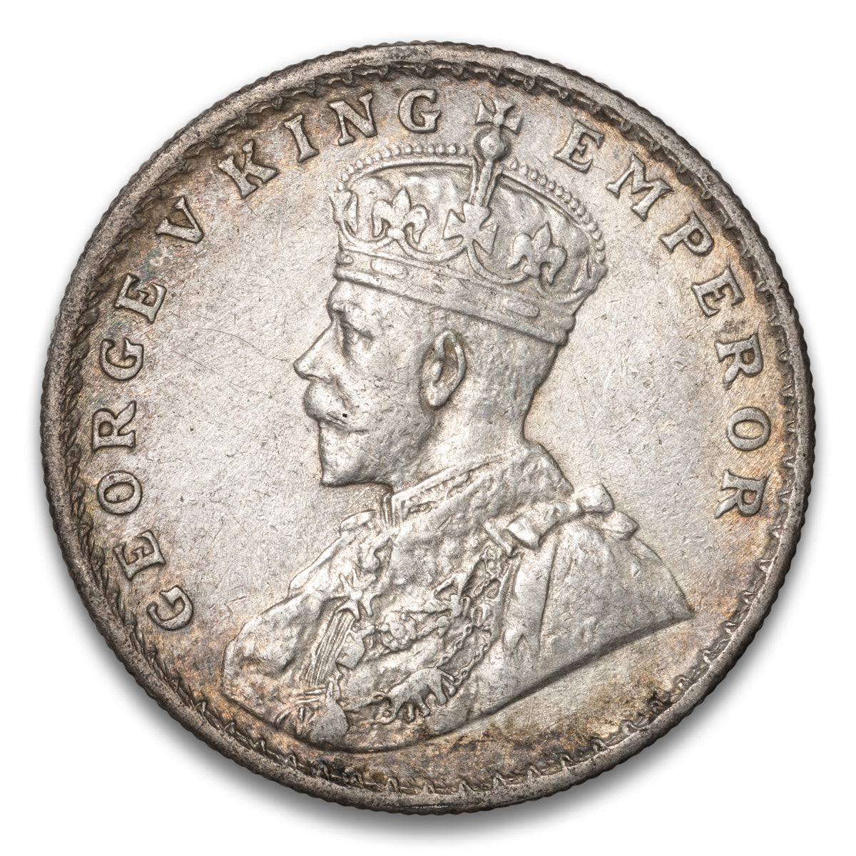 India  Silver 1 Rupee 1916