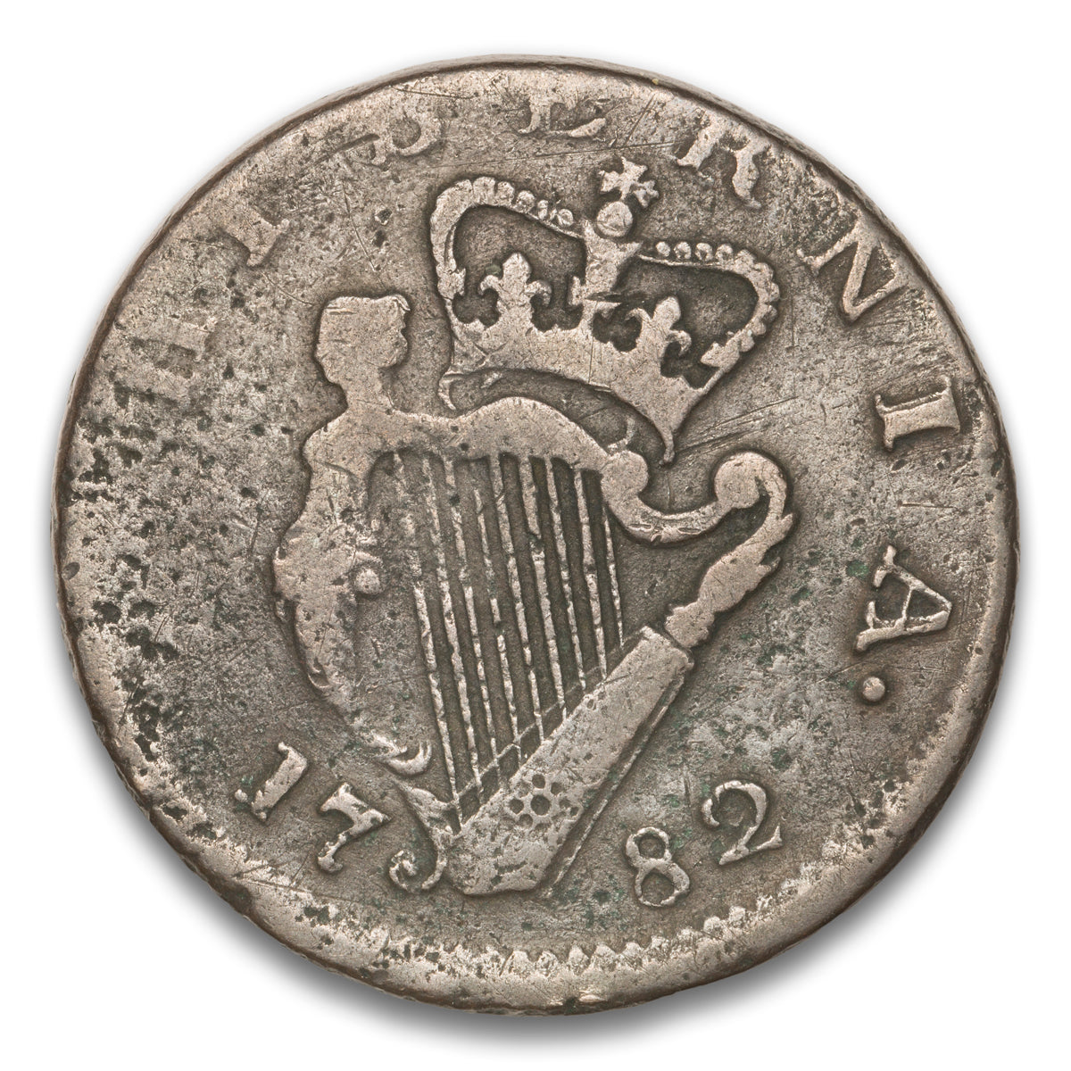 Ireland Base 1/2 Penny 1782