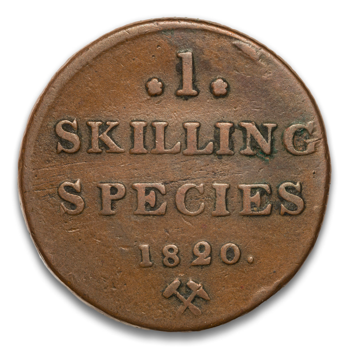 Norway Base 1 Skilling 1820