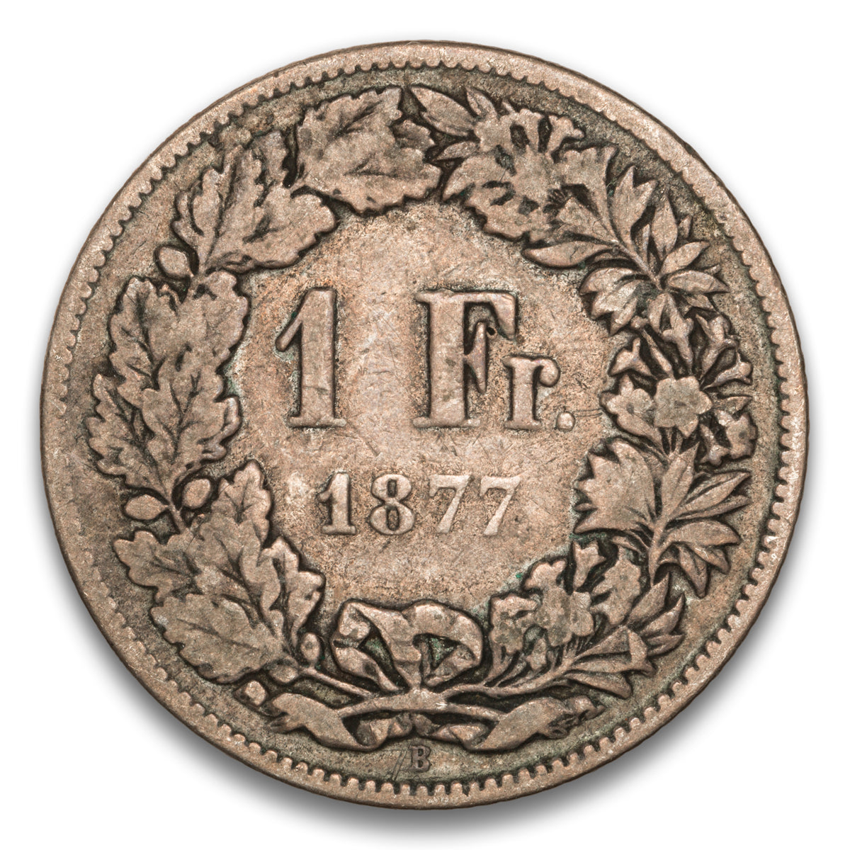 Switzerland Silver 1 Franc 1877 B