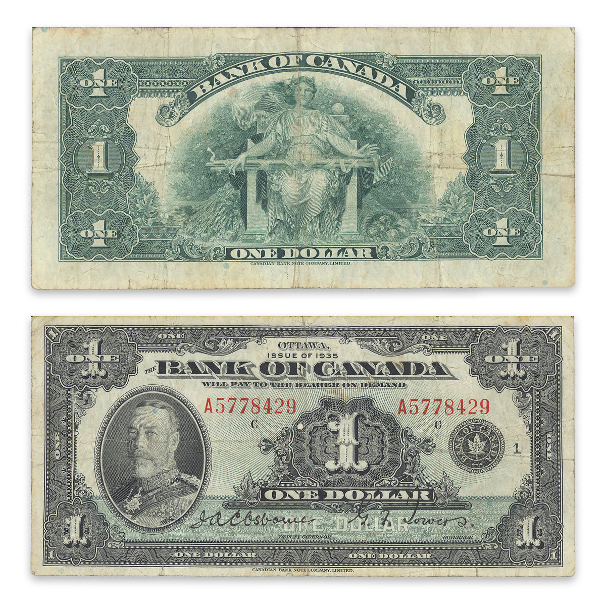 $1 1935 English BC-1 Osborne-Towers Prefix A F-18