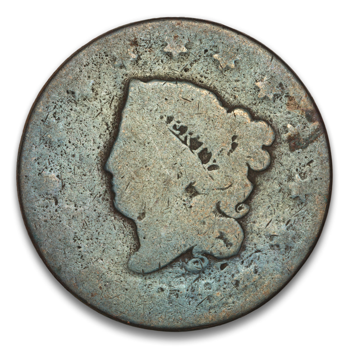 US 1 Cent Coronet 1818 Non-Certified FR-2