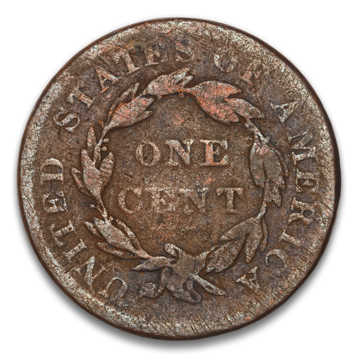 US 1 Cent Coronet 1836 Non-Certified G-4