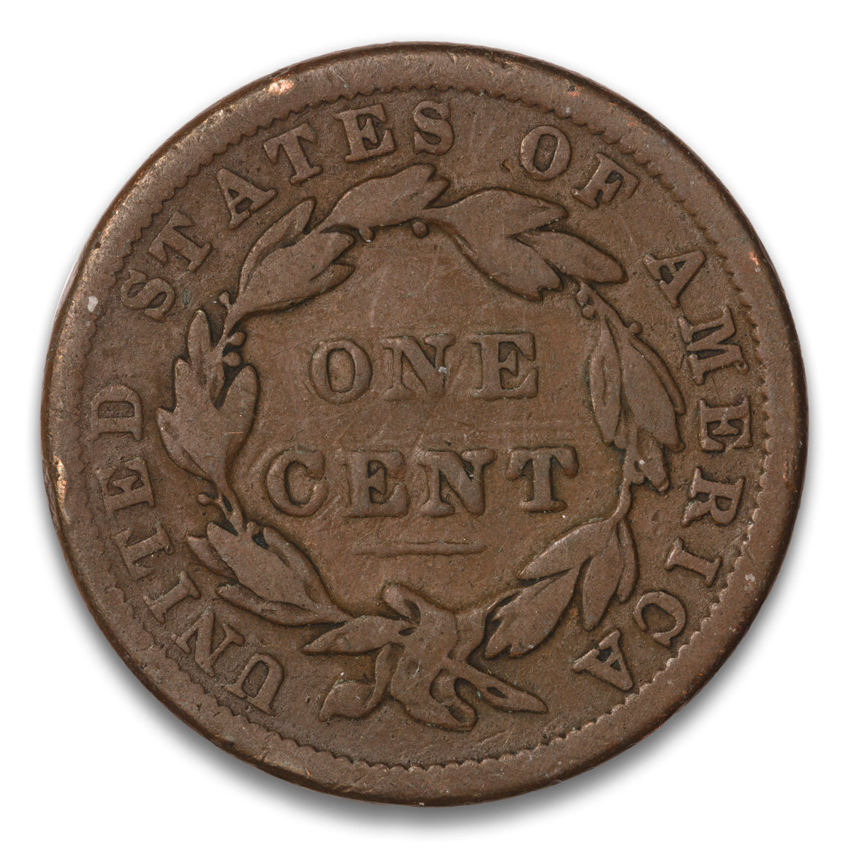 US 1 Cent Coronet 1838 Non-Certified VG-10