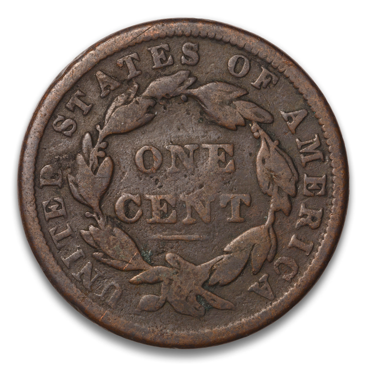 US 1 Cent Coronet 1838 Non-Certified VG-8