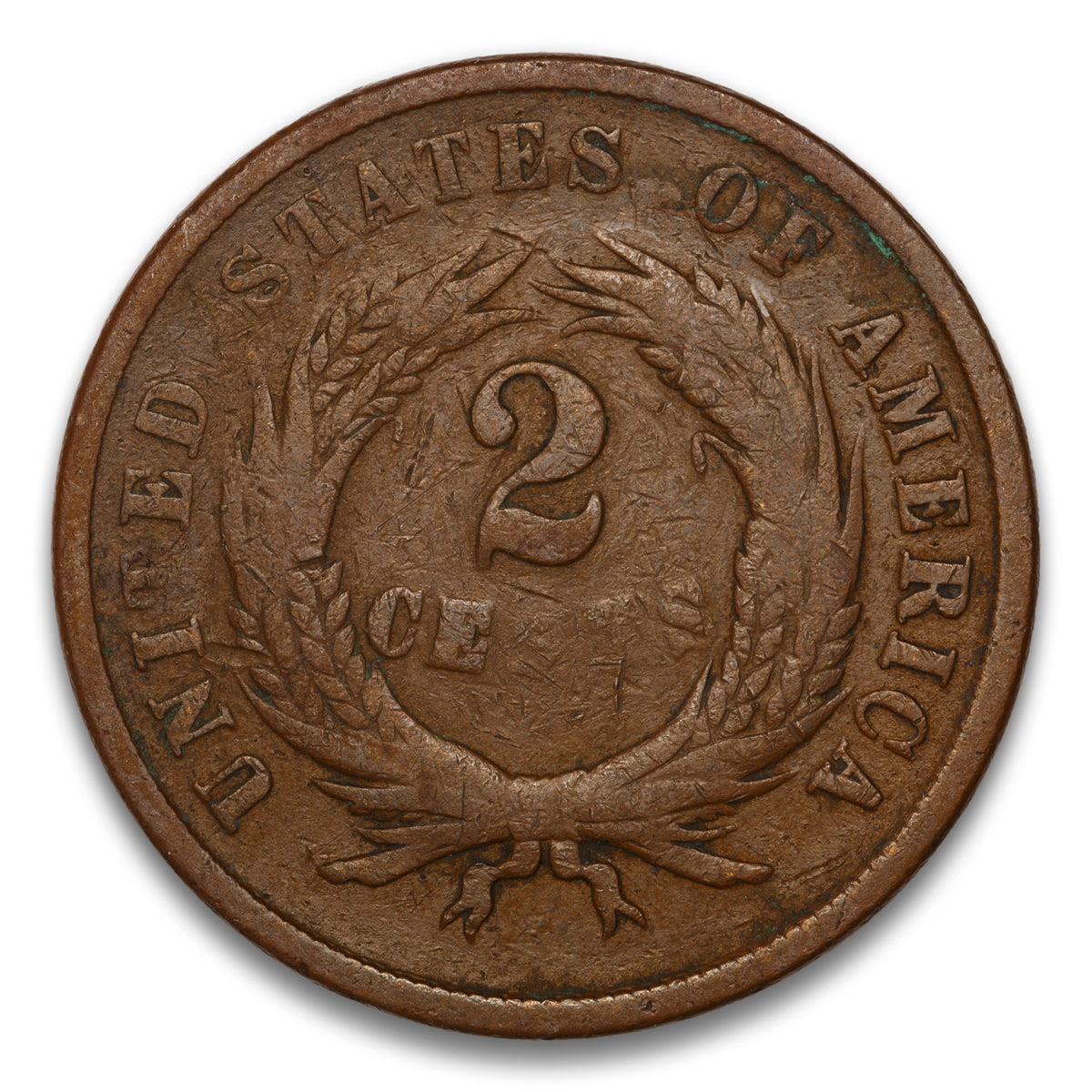 US 2 Cent 1865 Fancy 5 Non-Certified G-6