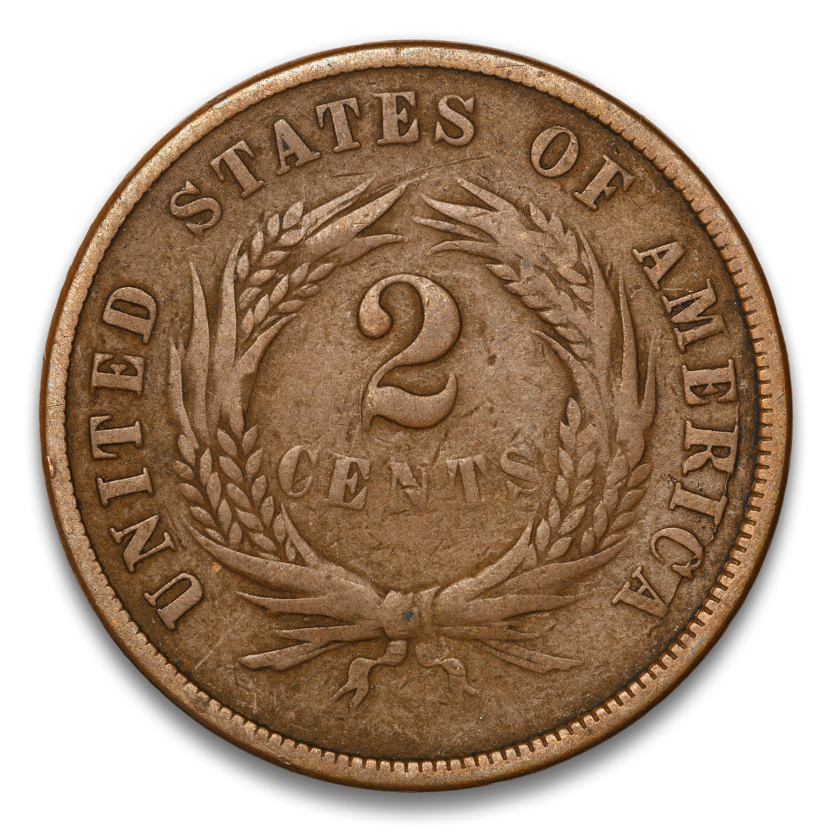 US 2 Cent 1867 Non-Certified VG-10