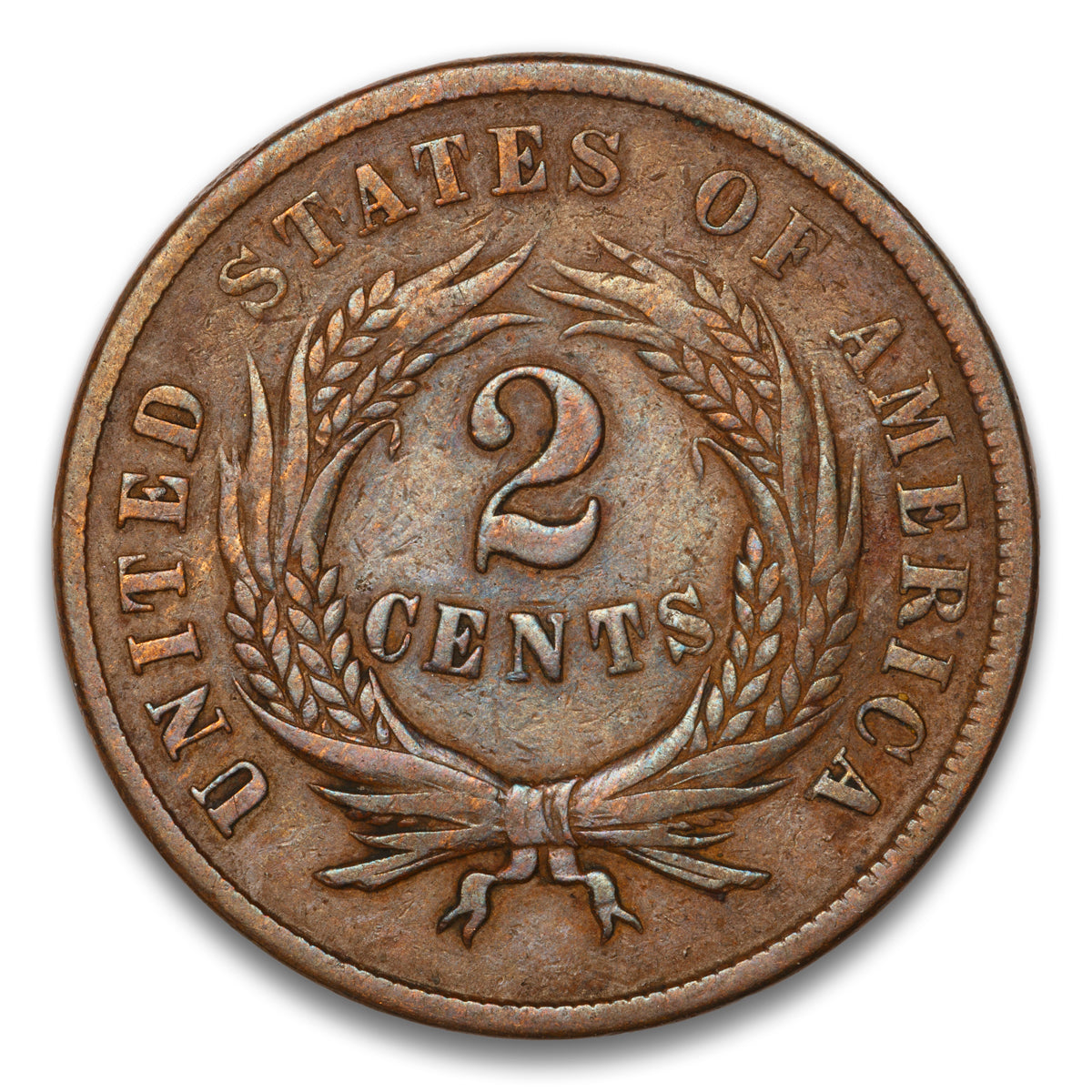 US 2 Cent 1867 Non-Certified VG-8