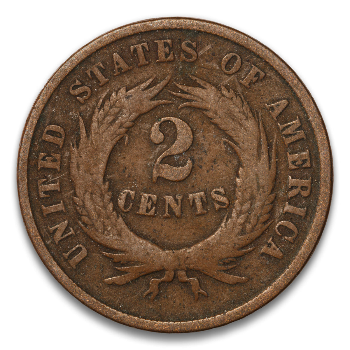 US 2 Cent 1868 Non-Certified G-6
