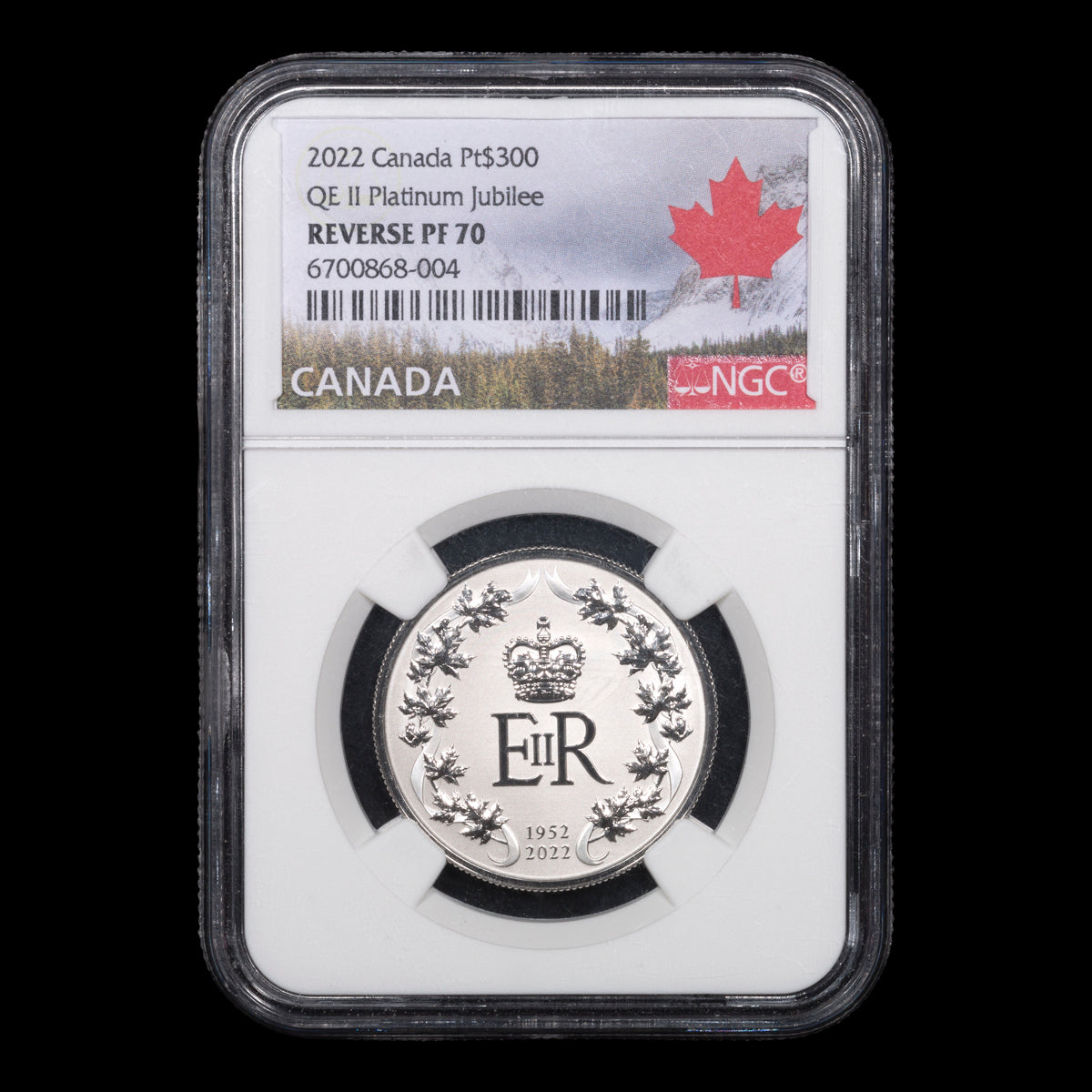 2022 $300 QE II Platinum Jubilee - Pure Platinum Coin