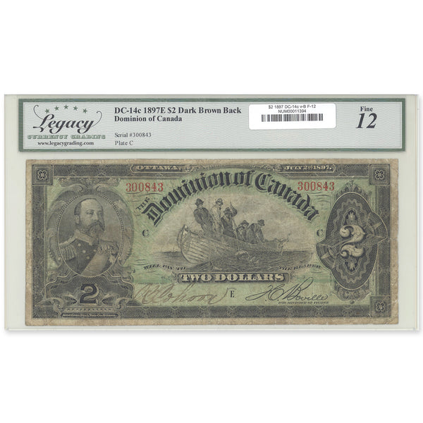 $2 1897 DC-14c various-Boville Prefix E Legacy F-12