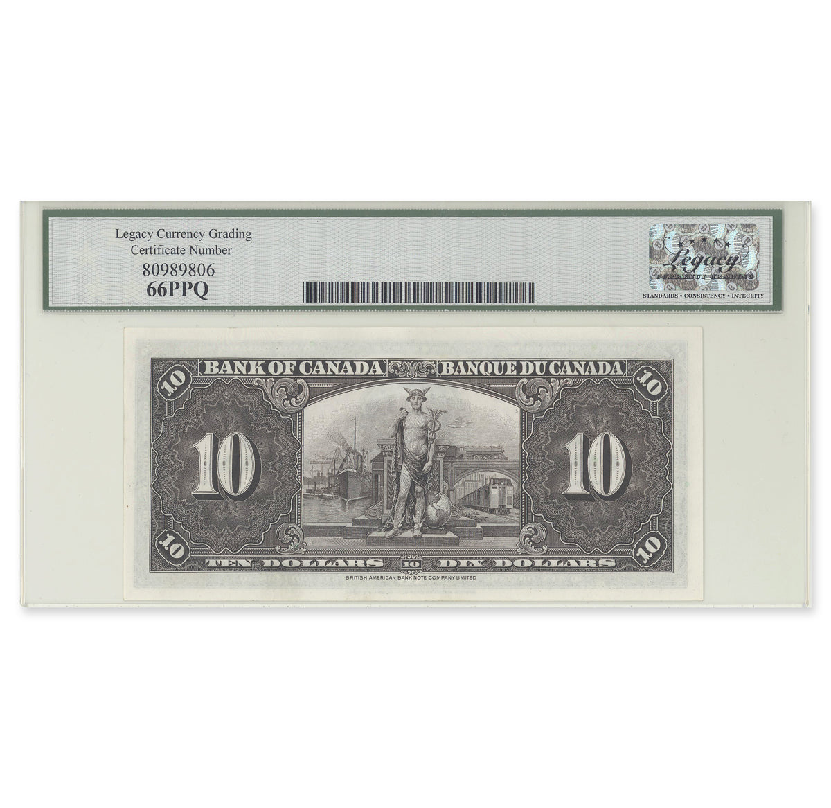 $10 1937 BC-24c Coyne-Towers Prefix B/T Legacy GUNC-66 PPQ