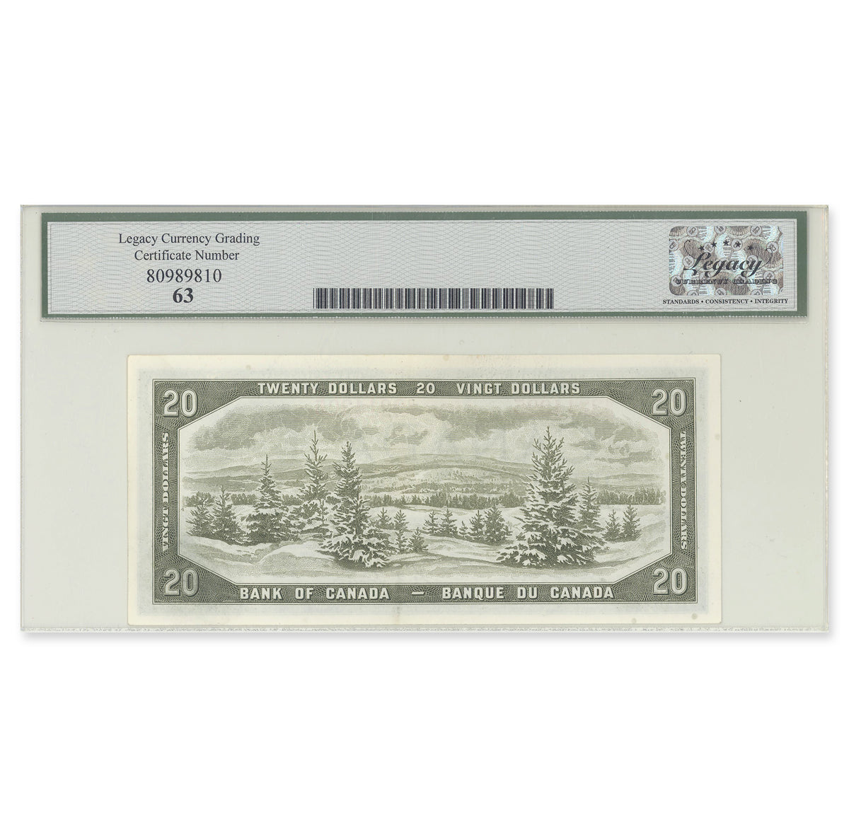 $20 1954 Devil's Face Series BC-33a Coyne-Towers Prefix B/E Legacy CUNC-63
