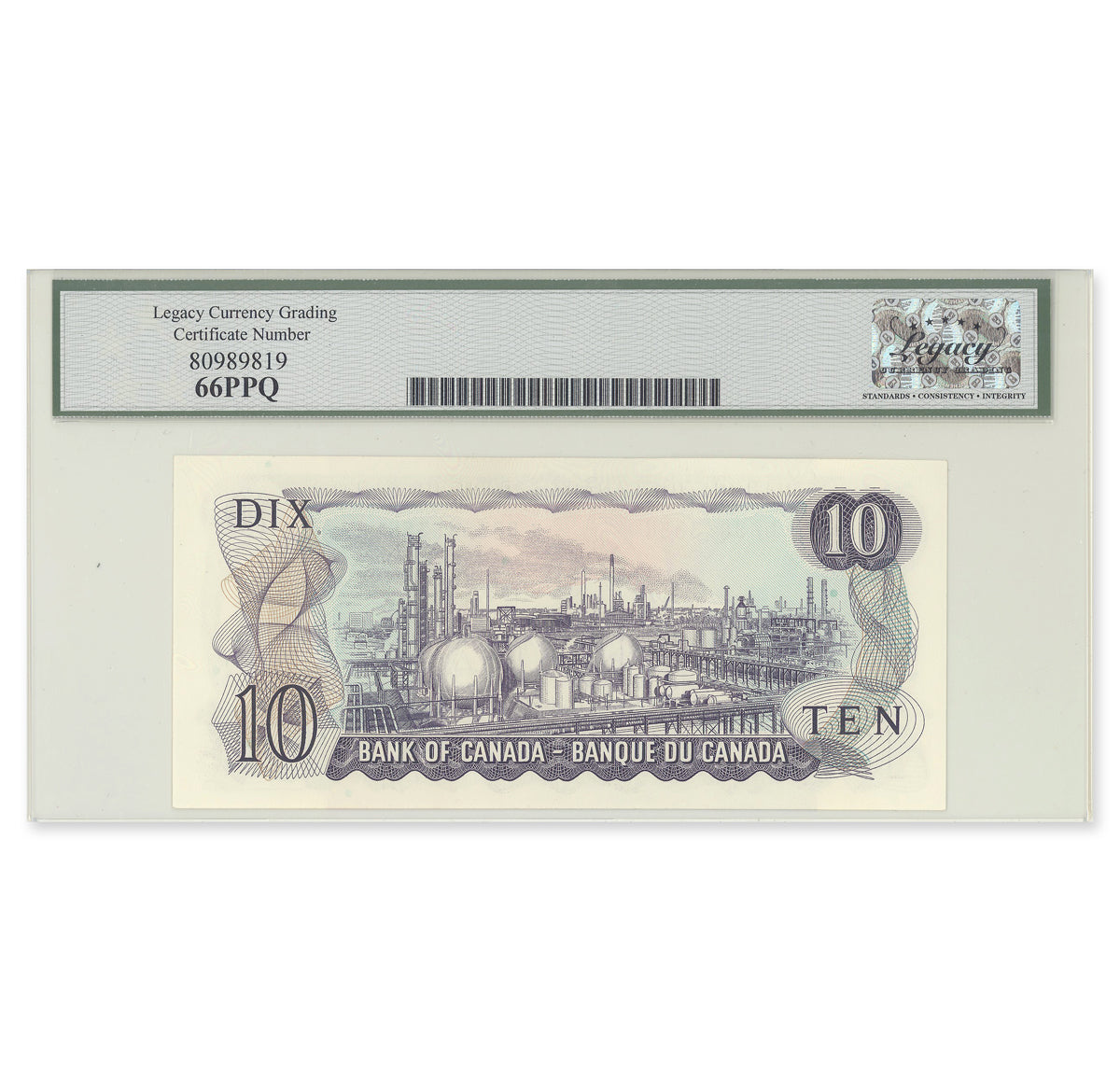 $10 1971 BC-49bA Replacement Bouey-Rasminsky Prefix *DR Legacy GUNC-66 PPQ
