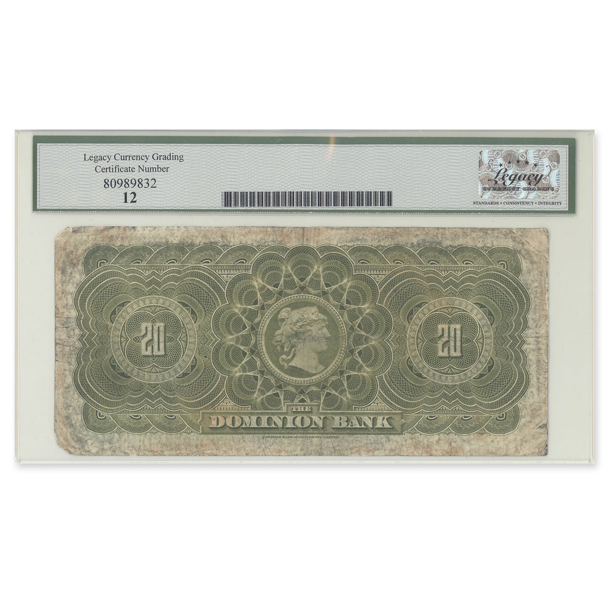 $20 1909 220-20-06 Dominion Bank various-Osler Legacy F-12