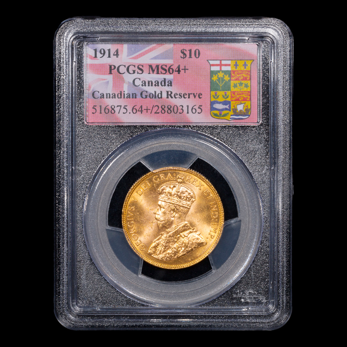 $10 1914 Canadian Gold Reserve PCGS MS-64+