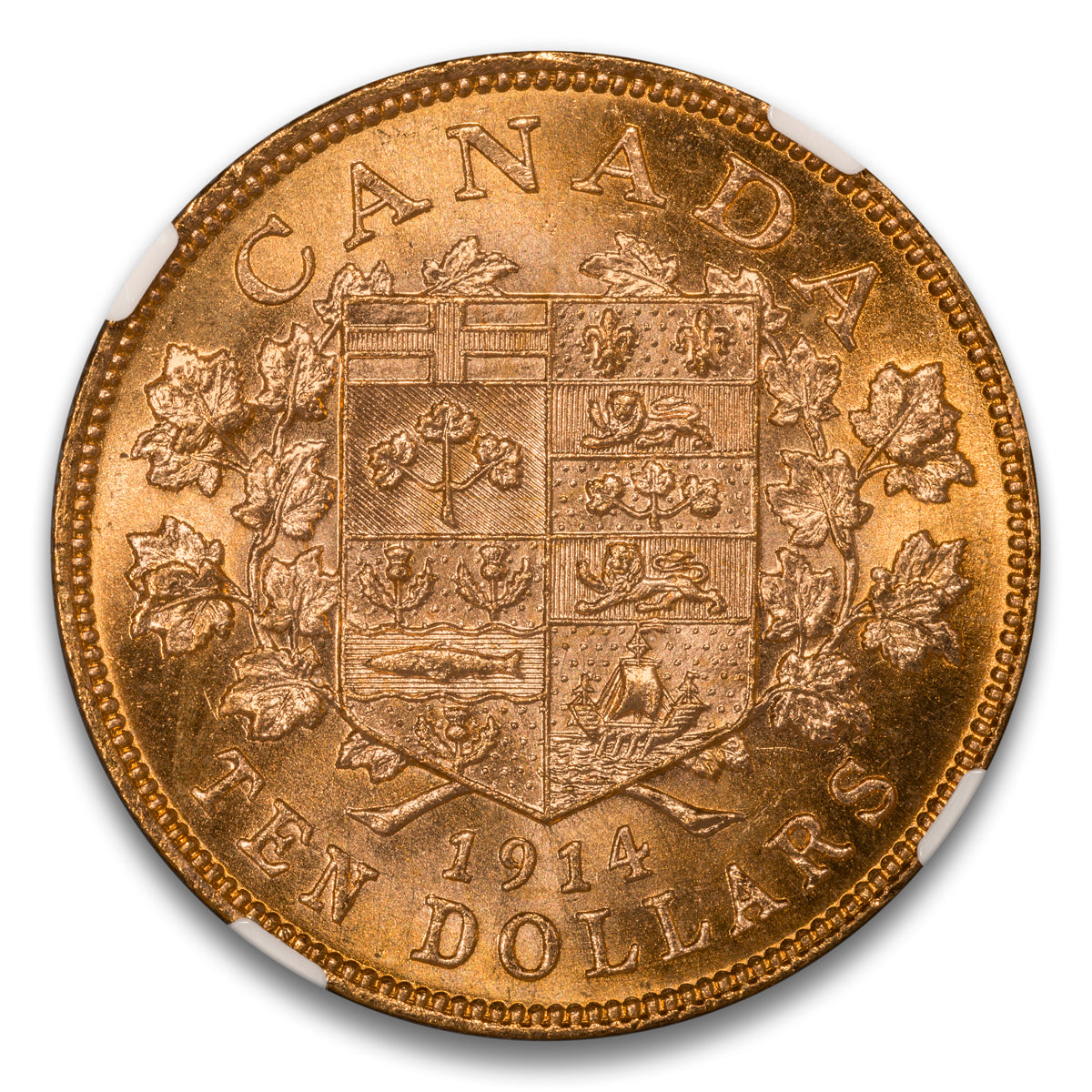 $10 1914 Bank of Canada Hoard NGC MS-64