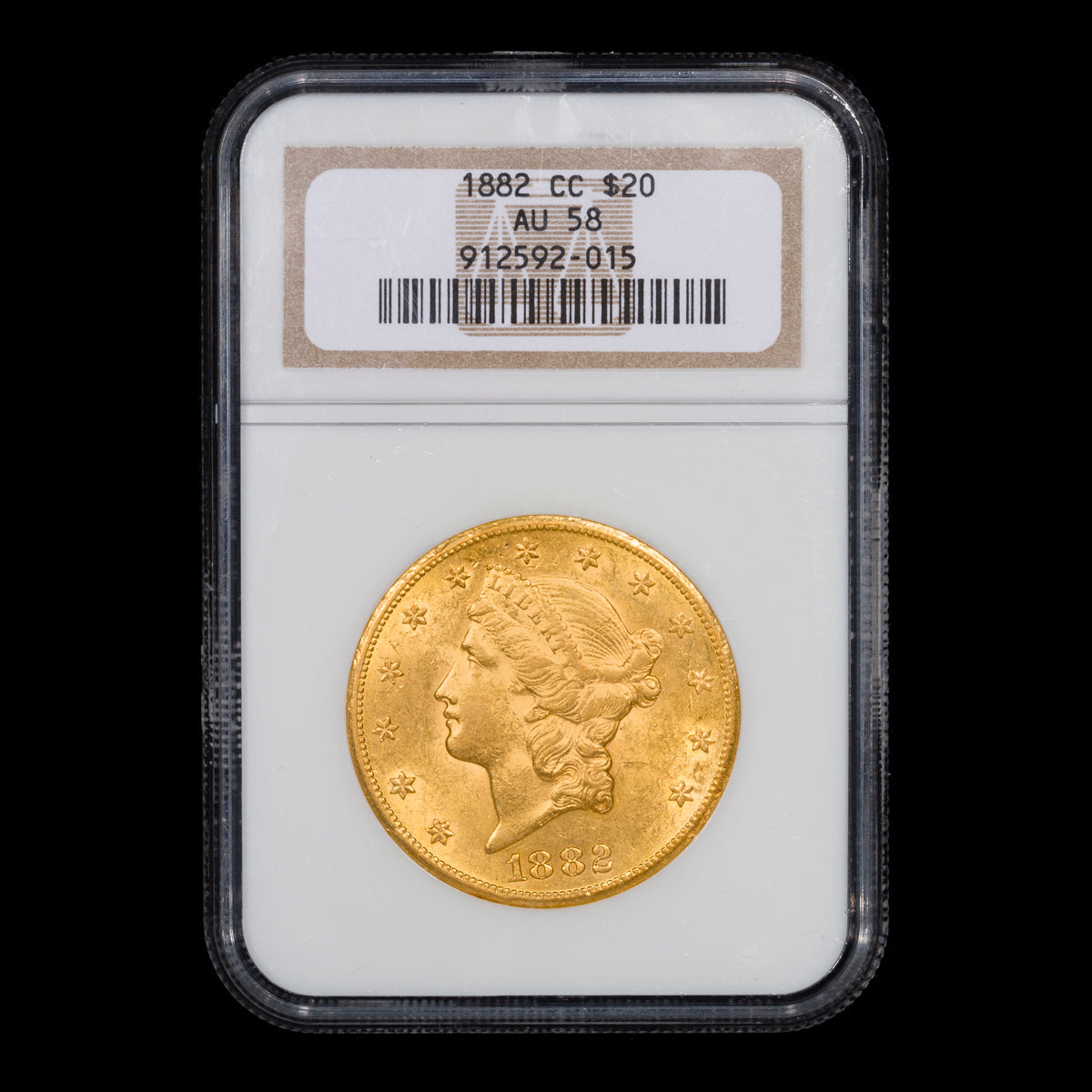 US $20 1882CC NGC AU-58