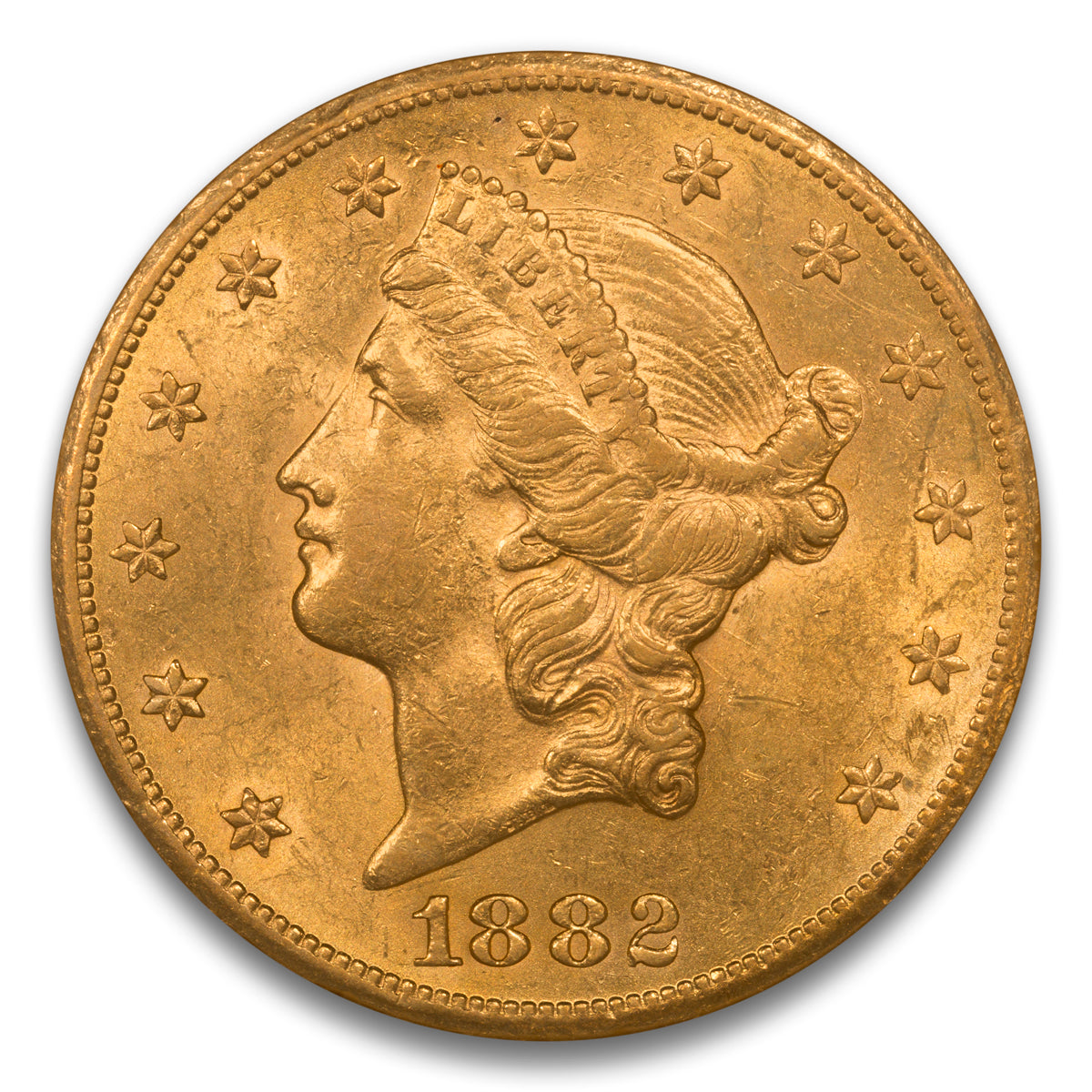 US $20 1882CC NGC AU-58