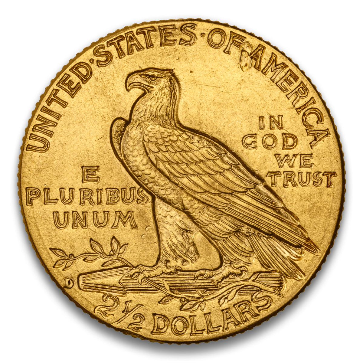 US $2.5 1914D Non-Certified AU-53