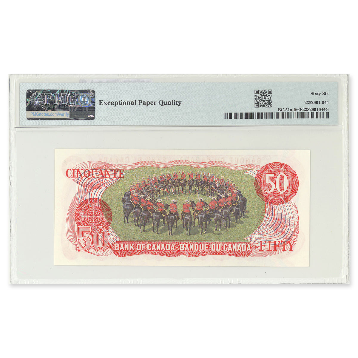 $50 1975 BC-51a-i Lawson-Bouey Prefix EHE PMG GUNC-66