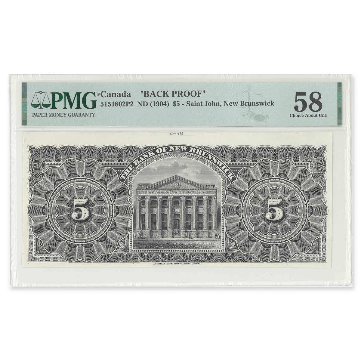 $5 and $10 1904 Front and Back Proof Pair PMG CUNC-63
