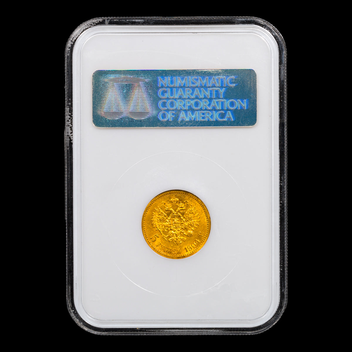 Russia Nicholas II Gold 5 Roubles 1904 AP MS-63