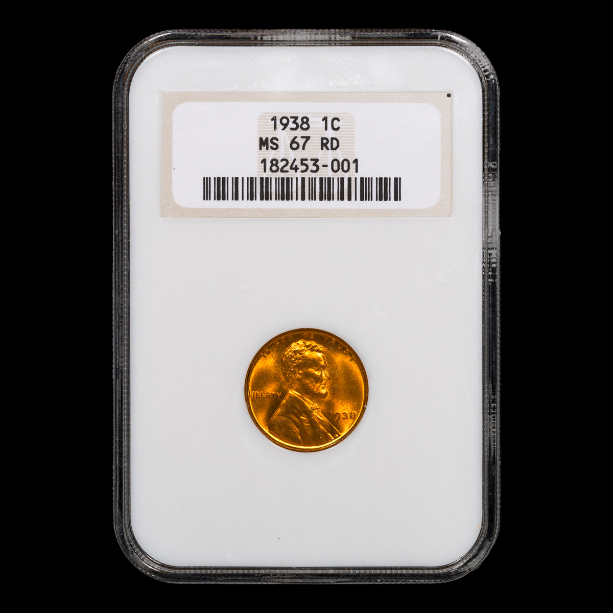 US 1 Cent Wheat 1938 NGC MS-67 RD