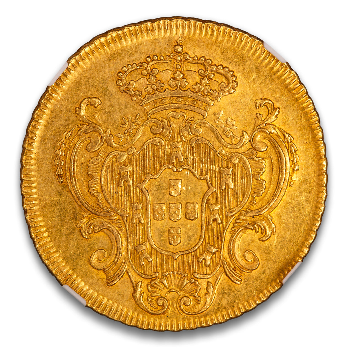 Brazil Maria I Gold 6400 Reis 1799 R MS-62