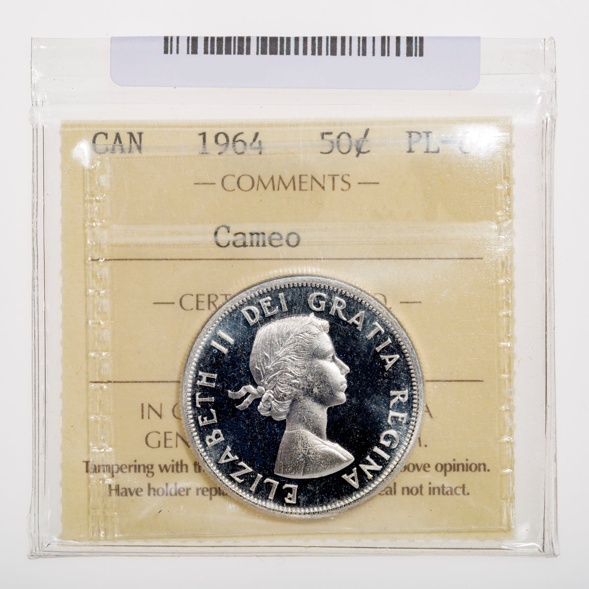 50 Cent 1964 ICCS PL-66 Cameo