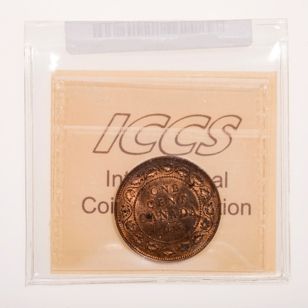 1 Cent 1915 ICCS MS-64 Red & Brown