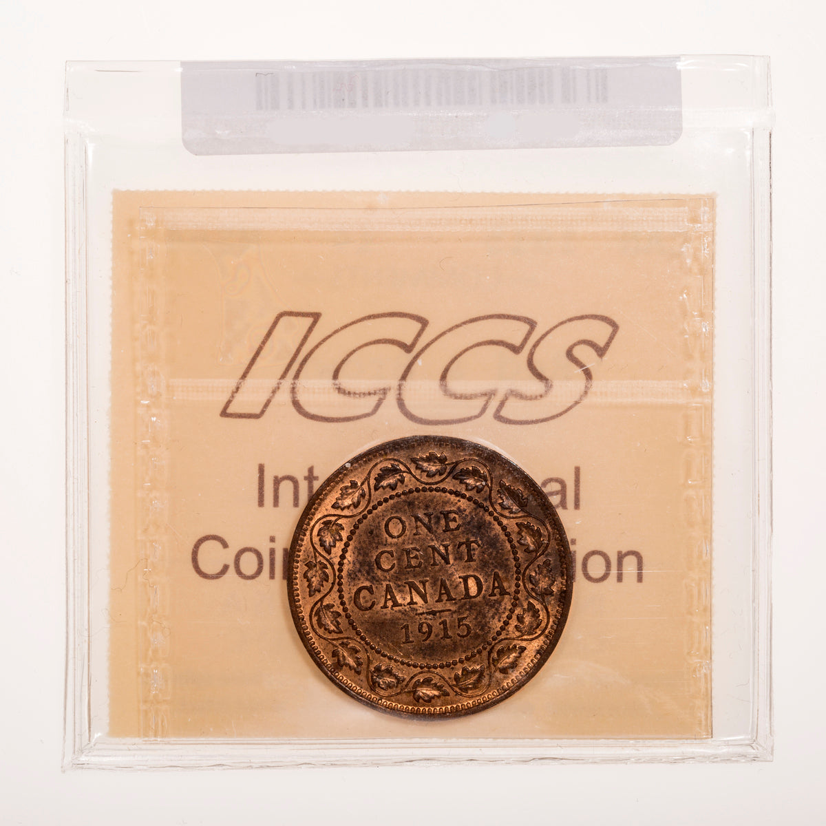 1 Cent 1915 ICCS MS-64 Red & Brown
