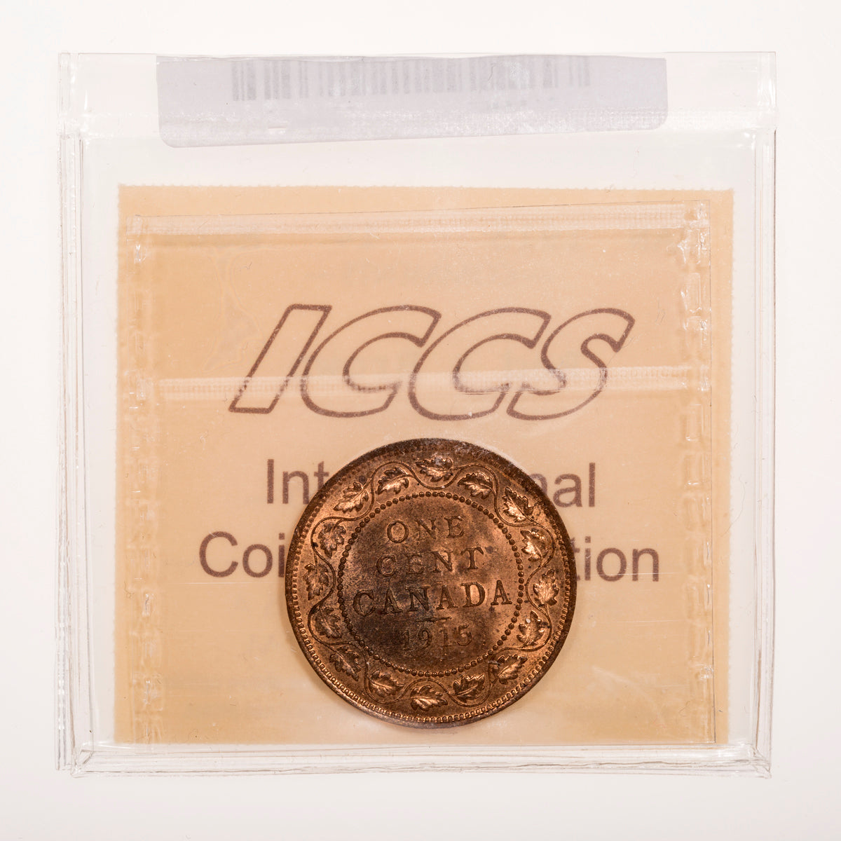 1 Cent 1915 ICCS MS-64 Red & Brown