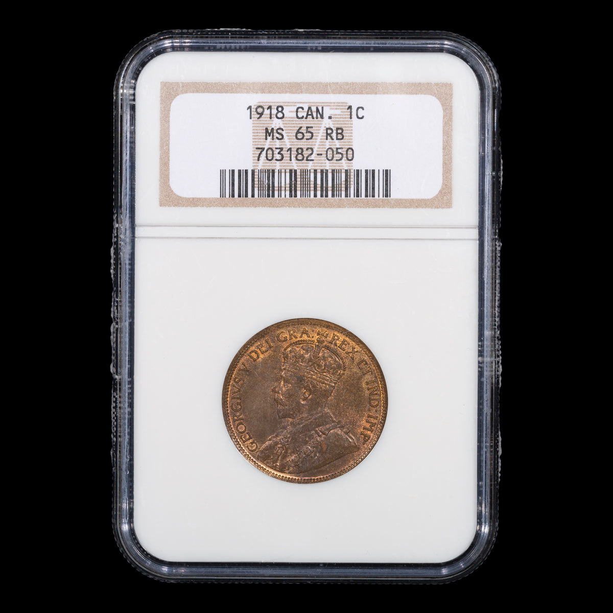 1 Cent 1918 NGC MS-65 RB