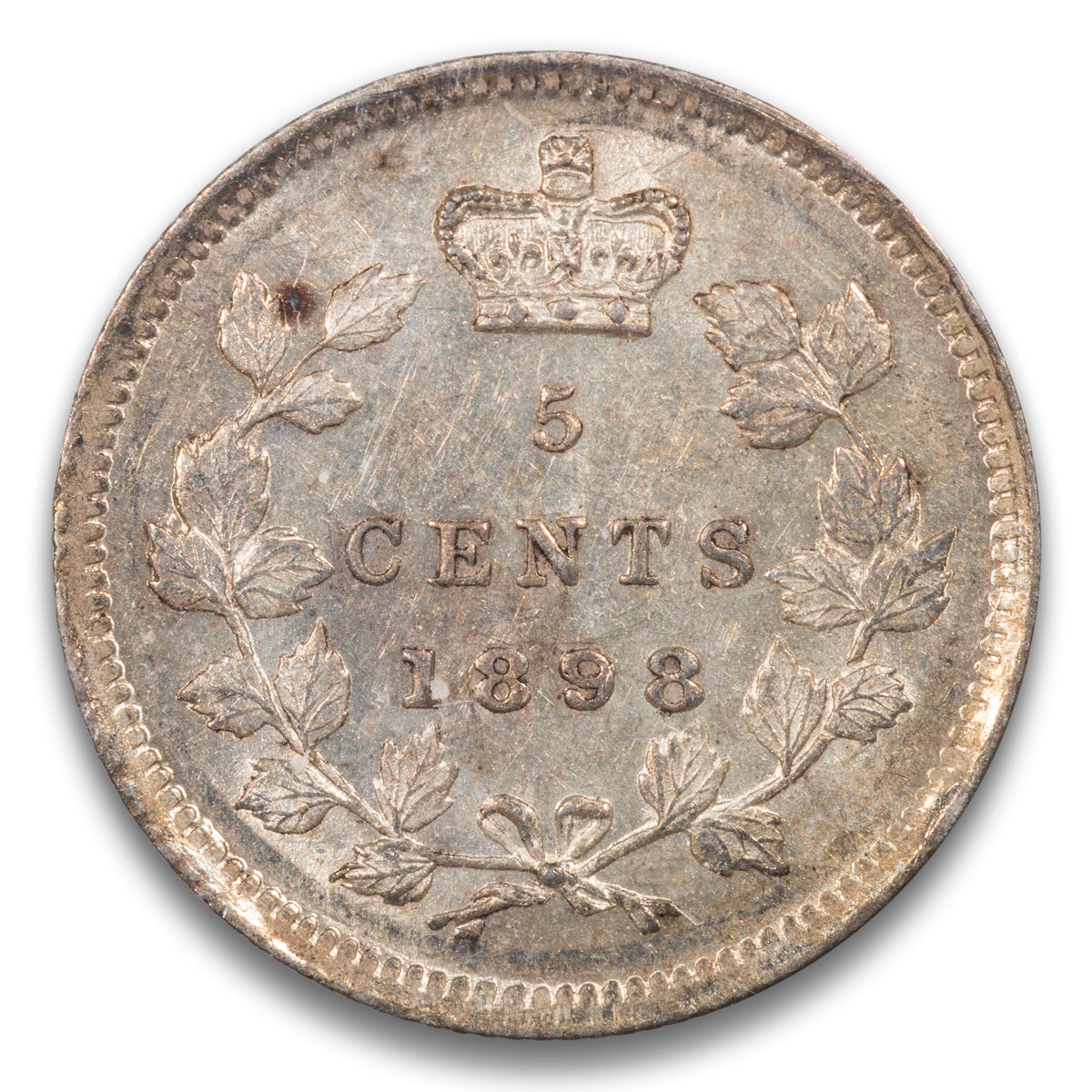 5 Cent 1898 ICCS MS-63