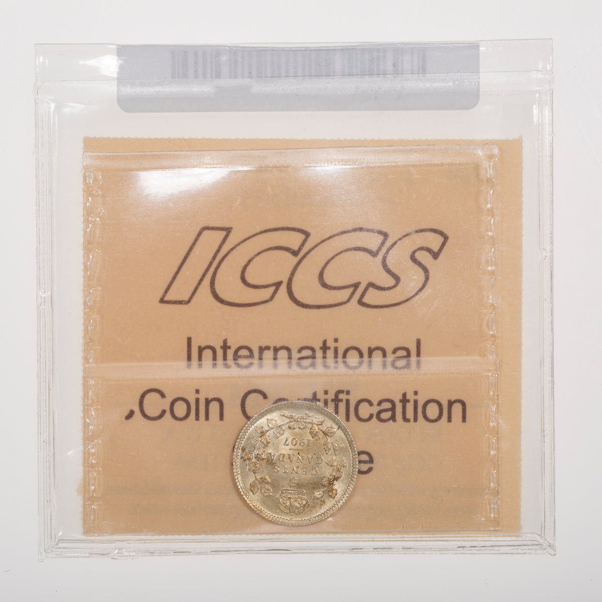 5 Cent 1907 ICCS MS-65