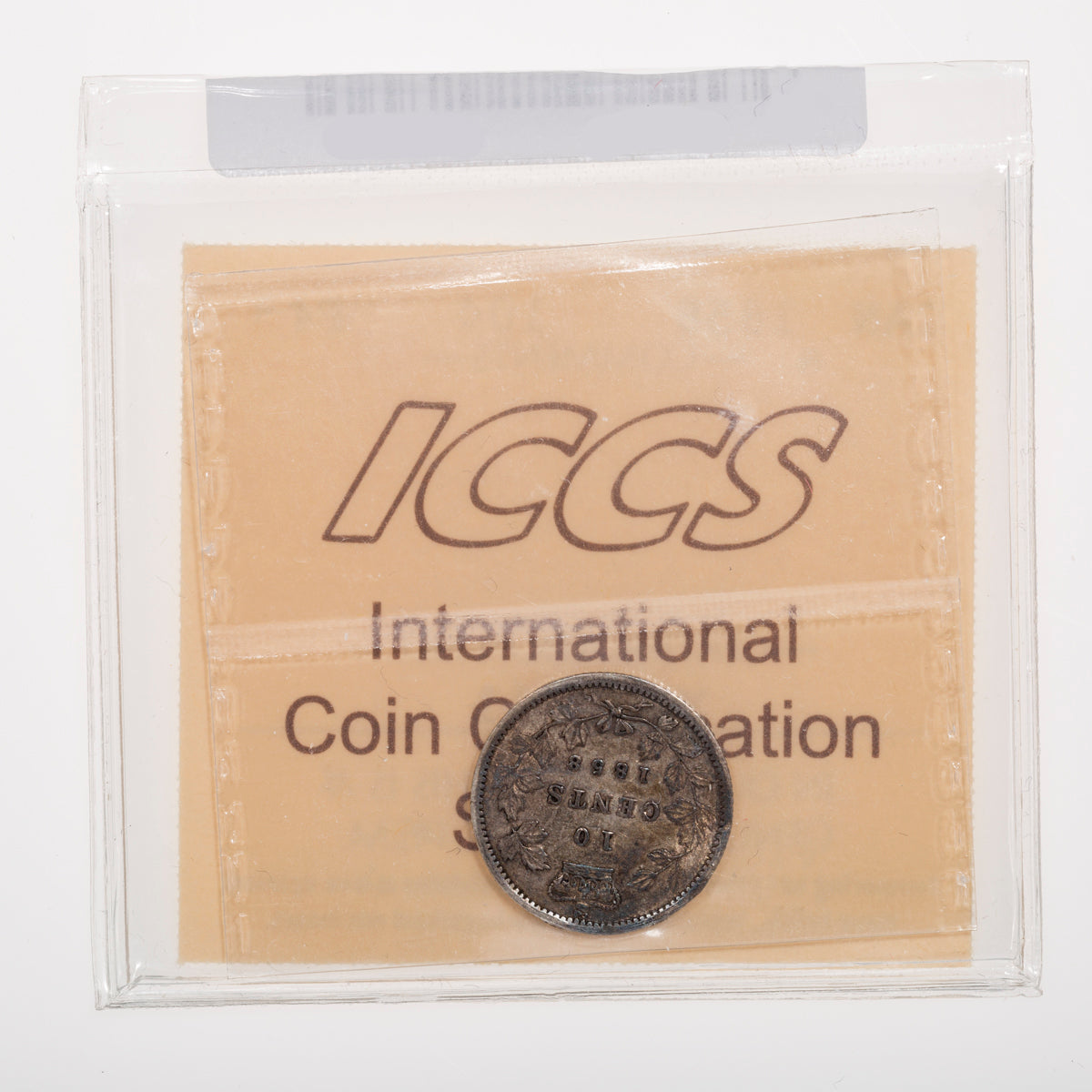10 Cent 1858 ICCS EF-40