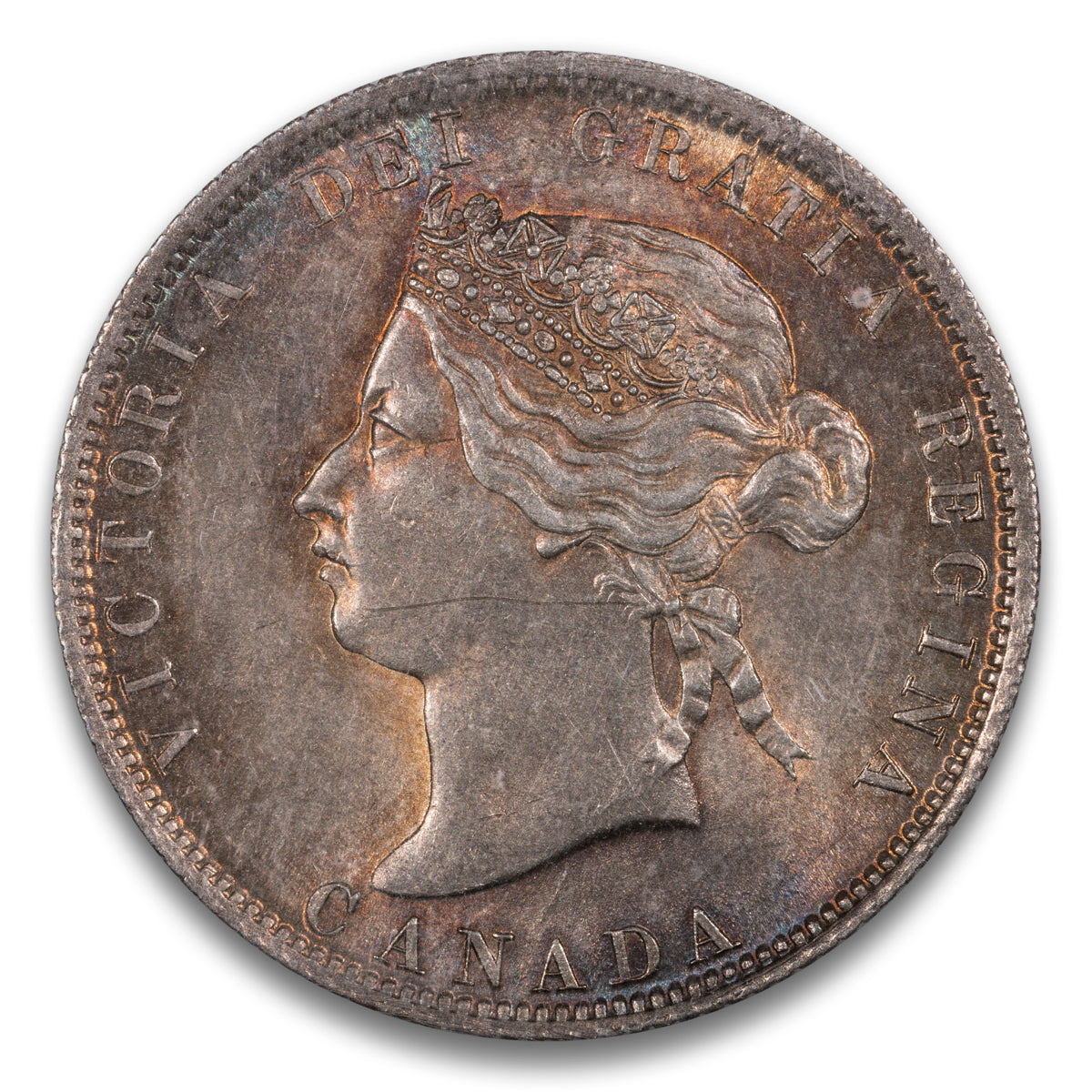 25 Cent 1872H Obverse 2 ICCS MS-62