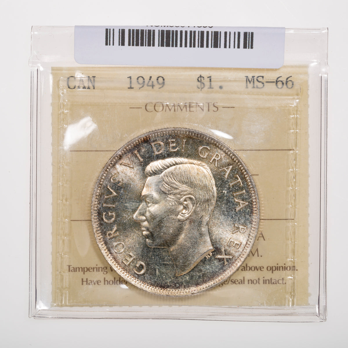 $1 1949 ICCS MS-66