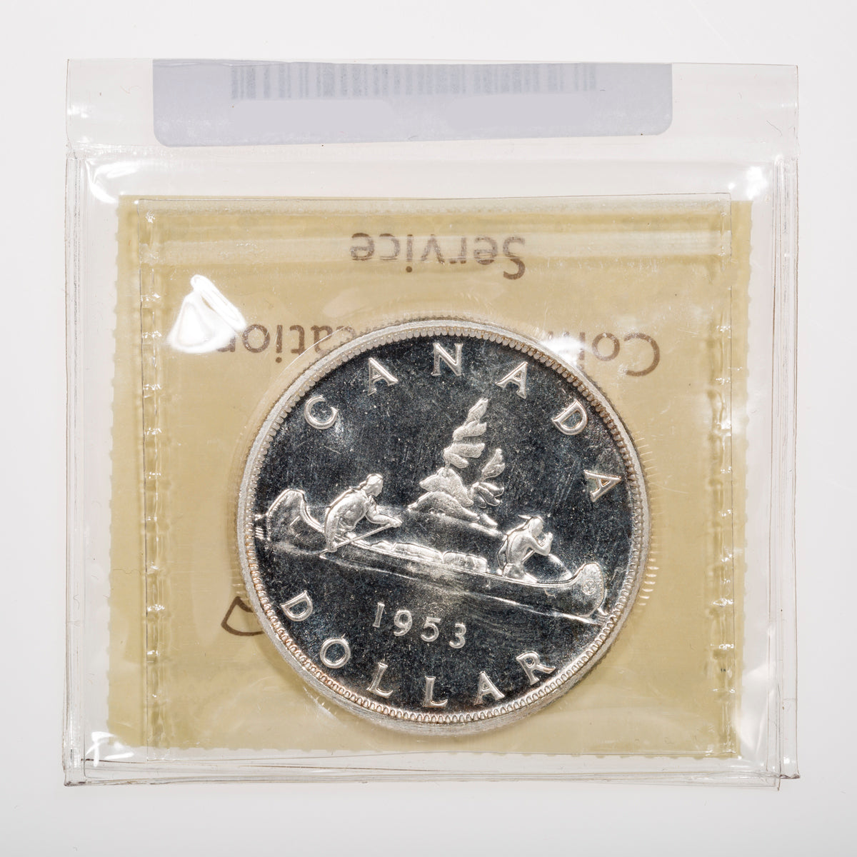 $1 1953 Shoulder Fold ICCS PL-66 Cameo