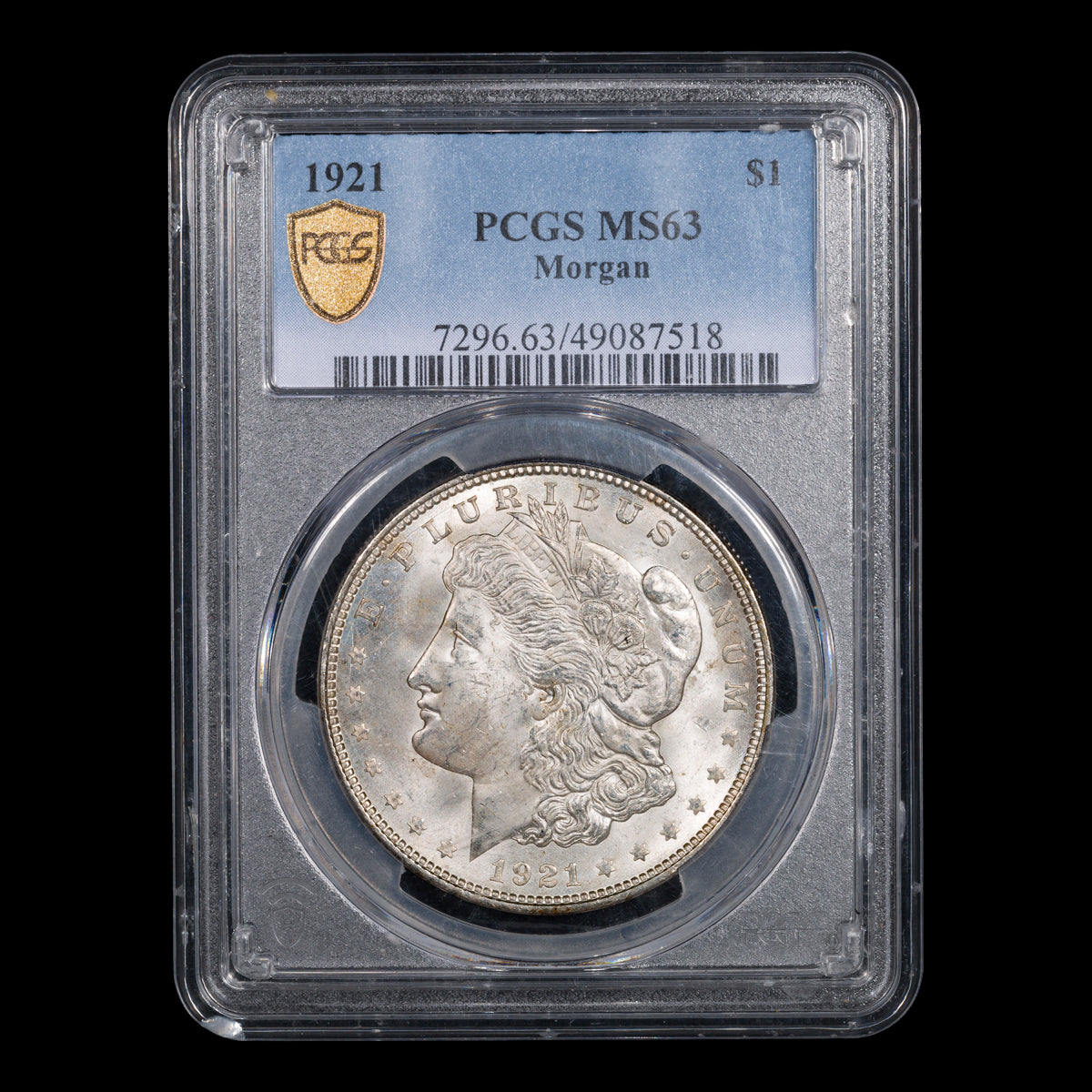 US $1 Morgan 1921 PCGS MS-63