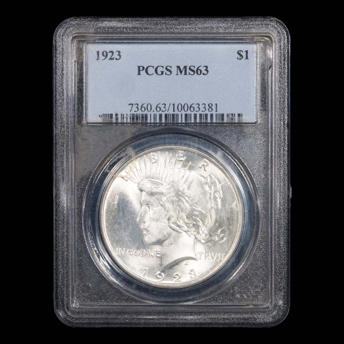 US $1 Peace 1923 PCGS MS-63