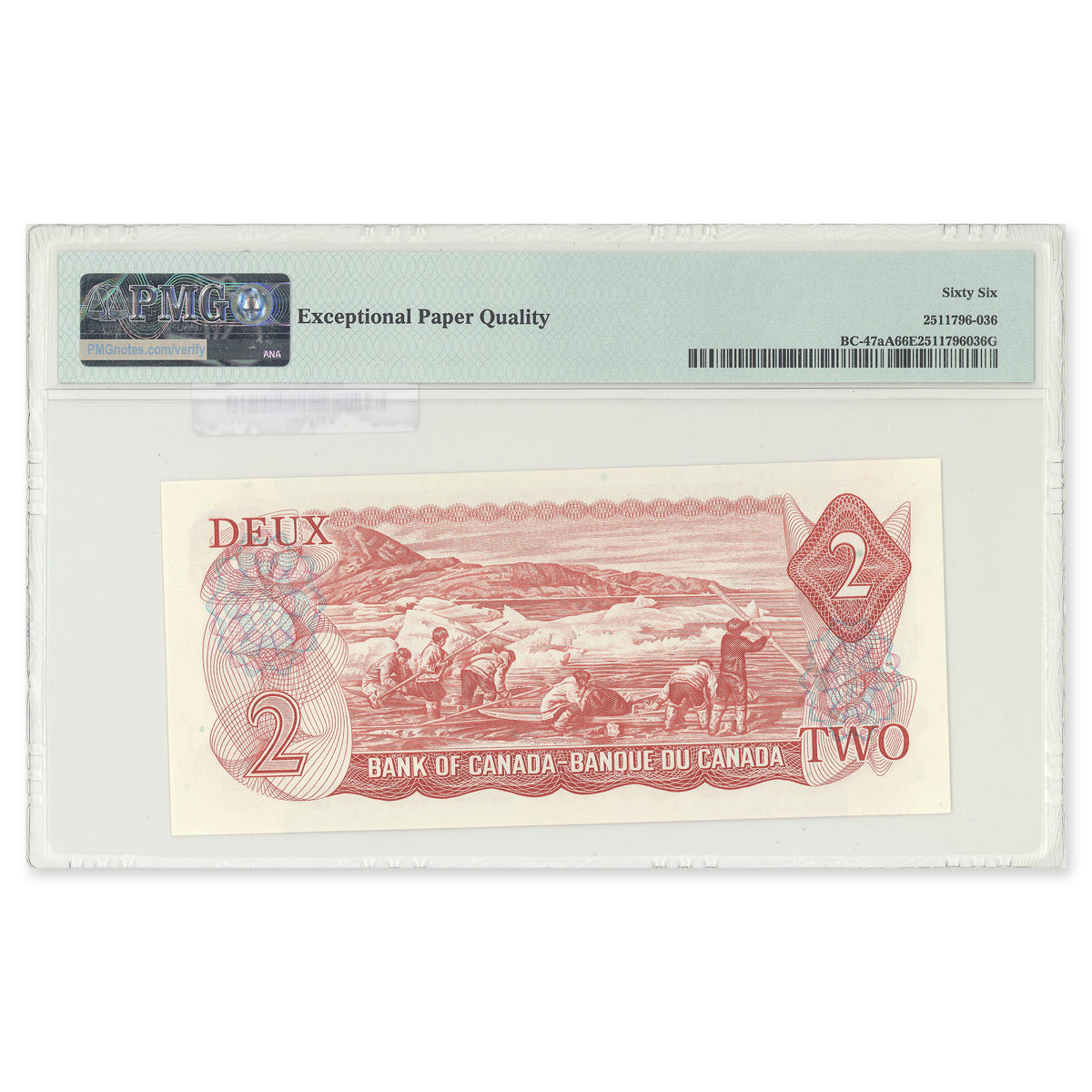 $2 1974 BC-47aA Replacement Lawson-Bouey Prefix *RW PMG GUNC-66 EPQ