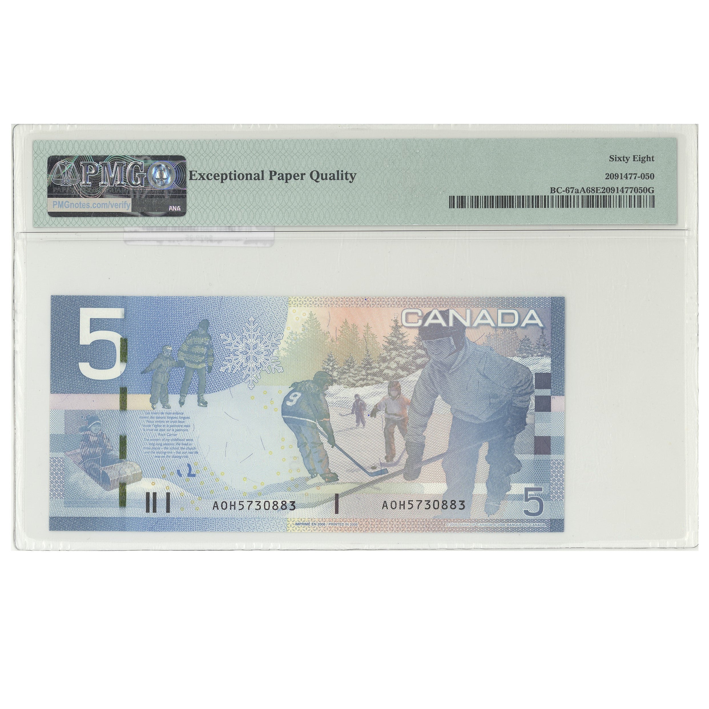 $5 2006 BC-67aA Replacement Jenkins-Dodge Prefix AOH PMG GUNC-68 EPQ