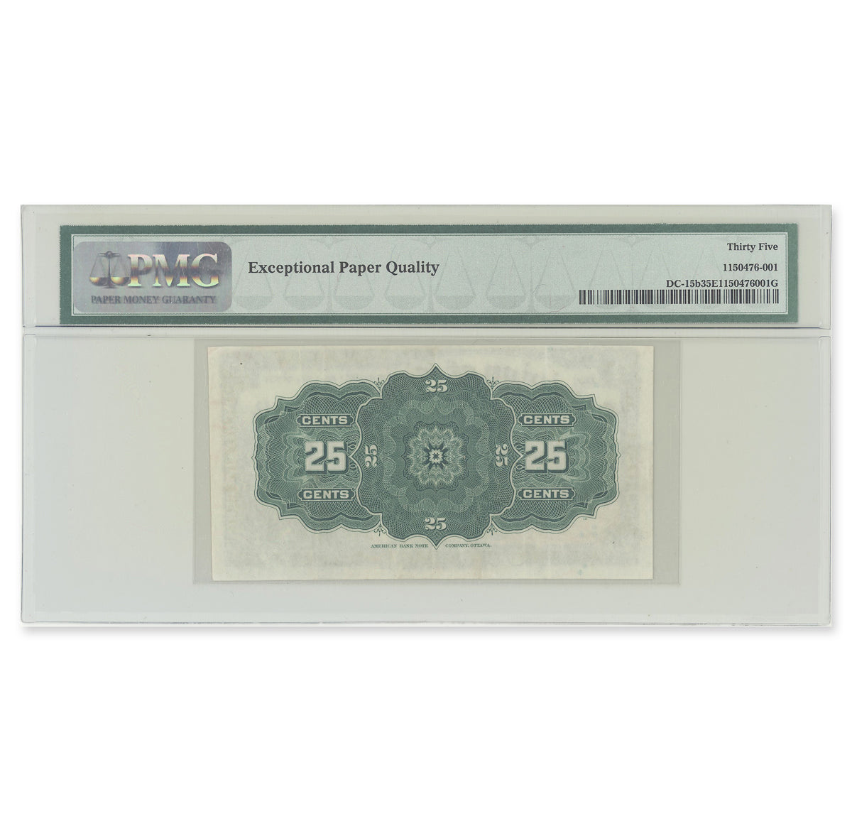 25 Cent 1900 DC-15b Boville PMG VF-35 EPQ